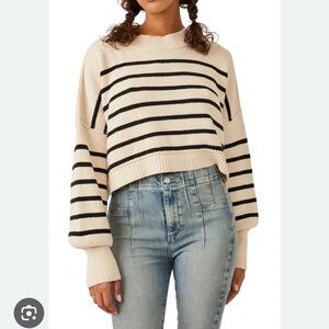 NWT Free People Easy Street Crop Pullover